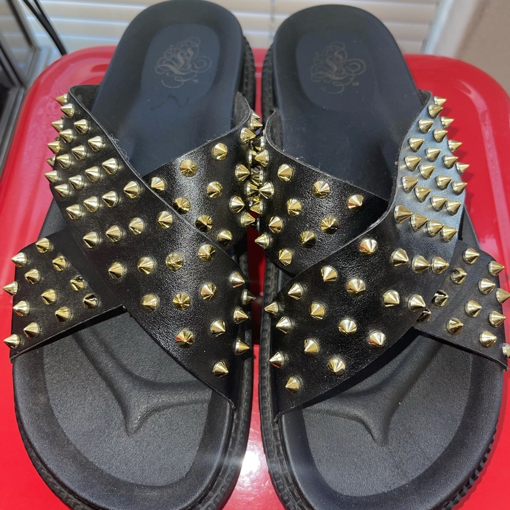 Black Spike Sandal